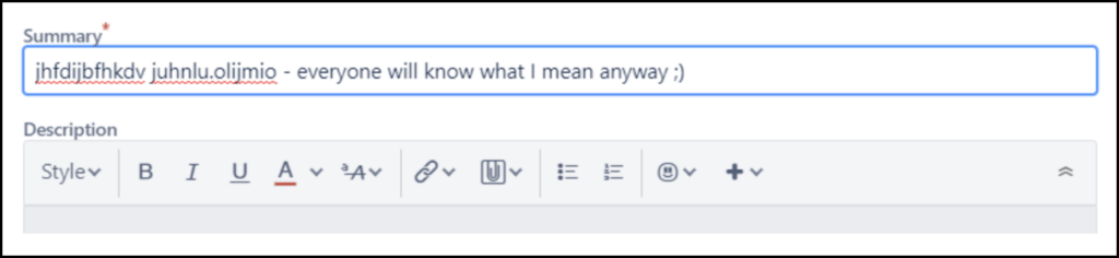 bad Jira title